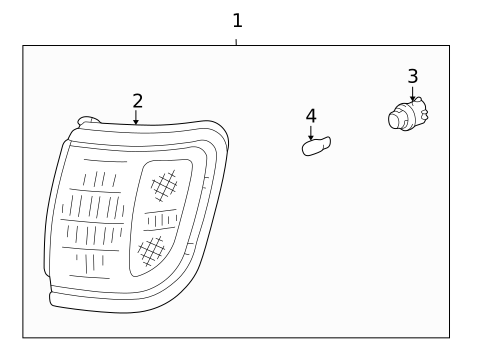 Park & Side Marker Lamps for 1996 Toyota Tacoma #1