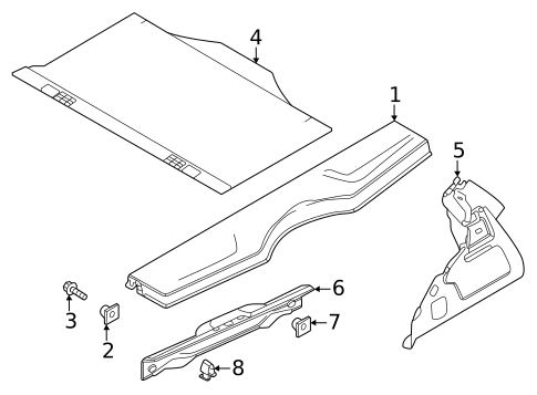 Interior Trim - Rear Body for 2024 Fiat 500E #0