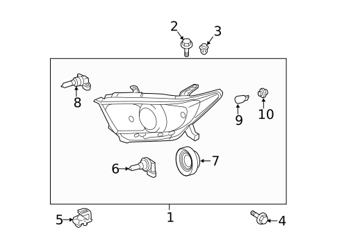 Bulbs - Chassis for 2013 Toyota Highlander #0