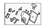 886009CF1D - Body: Seat Back Assembly for Nissan Image