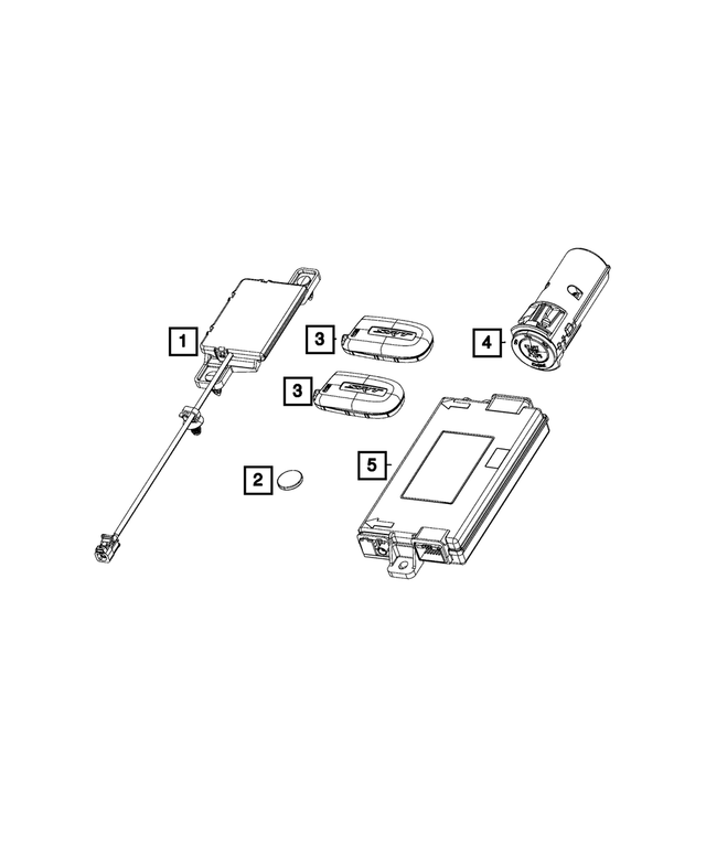68067533AI - Electrical: Remote Start And Keyless Entry Antenna for Mopar Image
