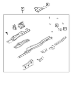 5155178AB - Frame, Bumper, and Fascia: Floor Sidemember, Right for Mopar Image