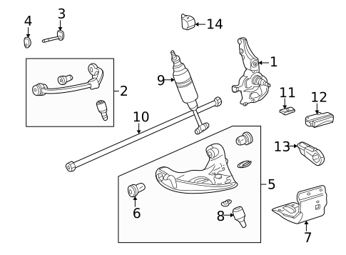 Suspension, Springs & Related Components for 1999 Mazda B2500 #1