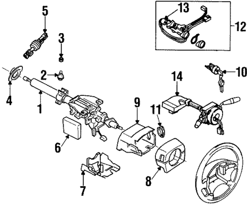 Shroud, Switches & Levers for 1993 Subaru SVX #0