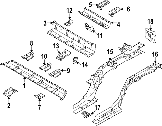 65618DO000 - : Seat Reinforced Brace for Kia Image