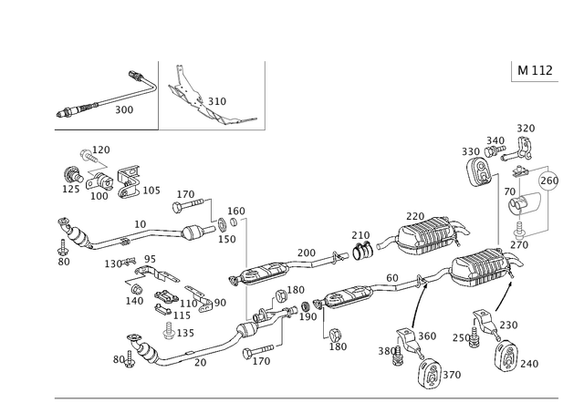 2034901535 - : Exhaust Gas Line for Mercedes-Benz Image