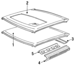 7555214120 - Body: Molding for Toyota: Celica Image