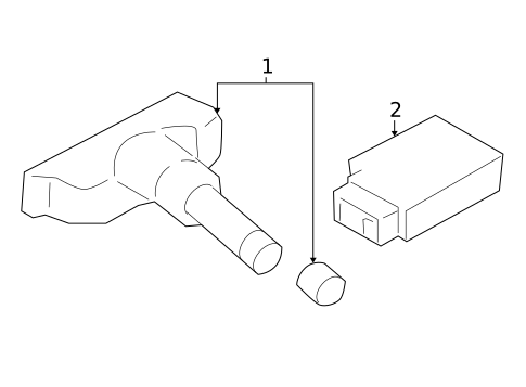 Tire Pressure Monitor Components for 2011 Hyundai Accent #0