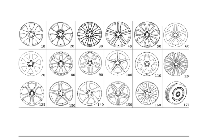2044013102 - Wheels: Disk Wheel for Mercedes-Benz Image