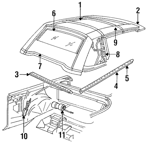 Cover & Components for 1991 Chrysler LeBaron #0