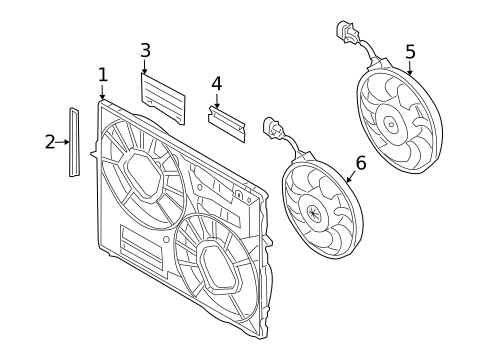 Cooling Fan for 2008 Audi Q7 #0
