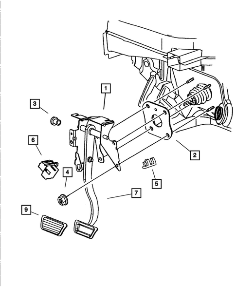 Brake Pedals for 2001 Dodge Intrepid #0