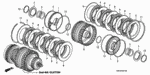 22530RPC004 - Transmission - Automatic: PISTON, CLUTCH for Honda Image