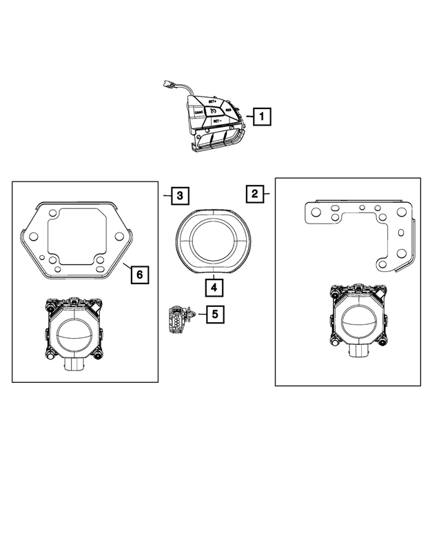 68456215AE - Electrical: Adaptive Speed Control Module Sensor for Mopar Image image