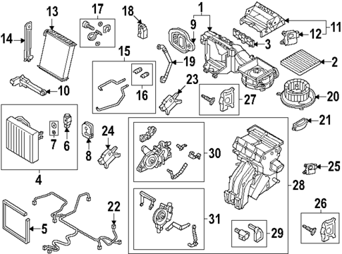 Condenser, Compressor & Lines for 2024 Volkswagen Golf R #1