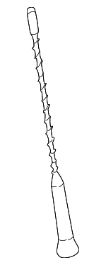 65206902689 - Electrical: Mast for BMW: 323Ci, 325Ci, 325i, 325xi, 330Ci, 330i, 330xi, M3, Z4 Image