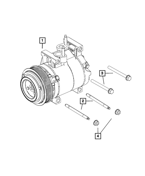 Air Conditioner Compressor and Mounting for 2017 Ram 3500 #3