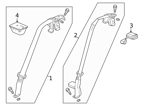 Seat Belt for 2024 Acura TLX #1