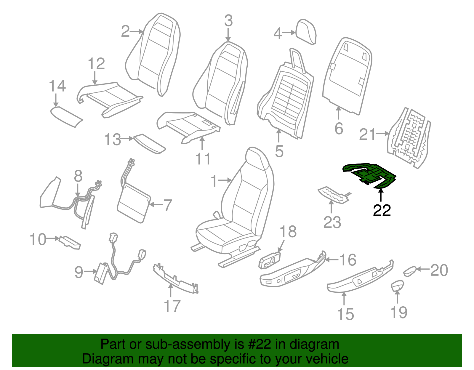 Seat Cushion Heater - BMW (52-10-7-216-219)