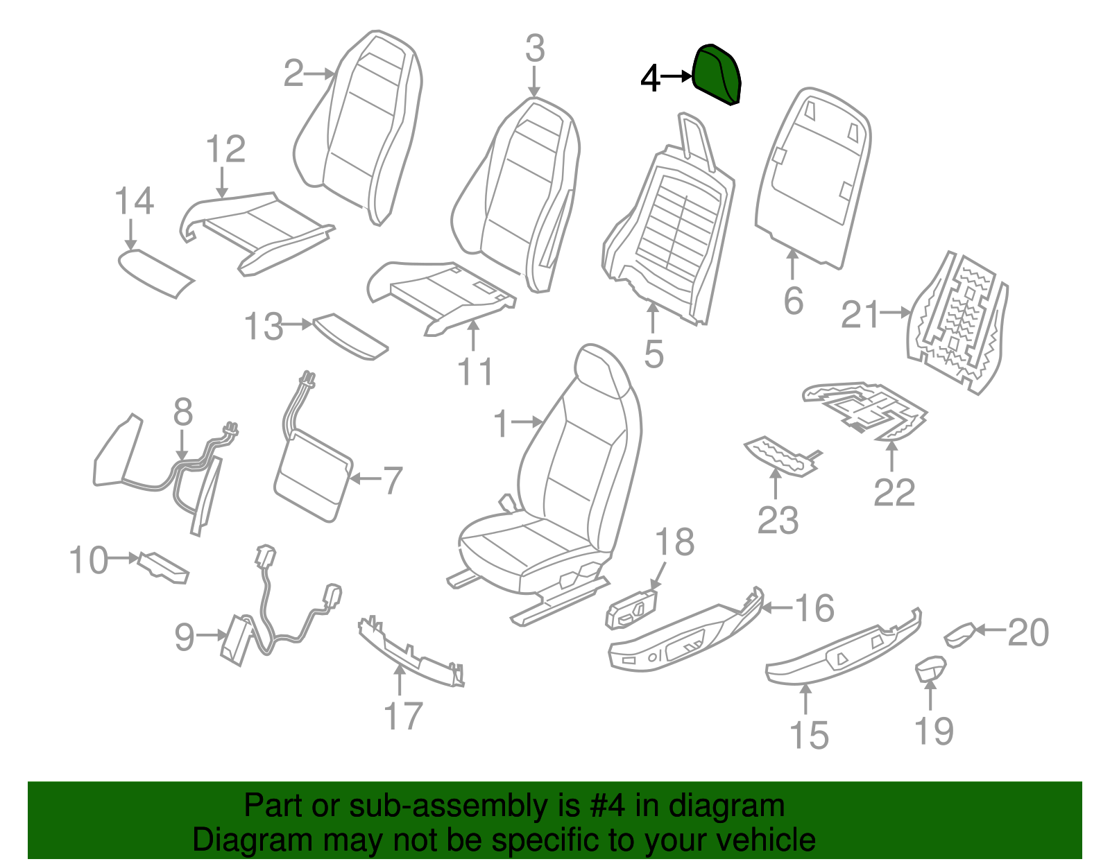 Headrest - BMW (52-10-7-237-415)