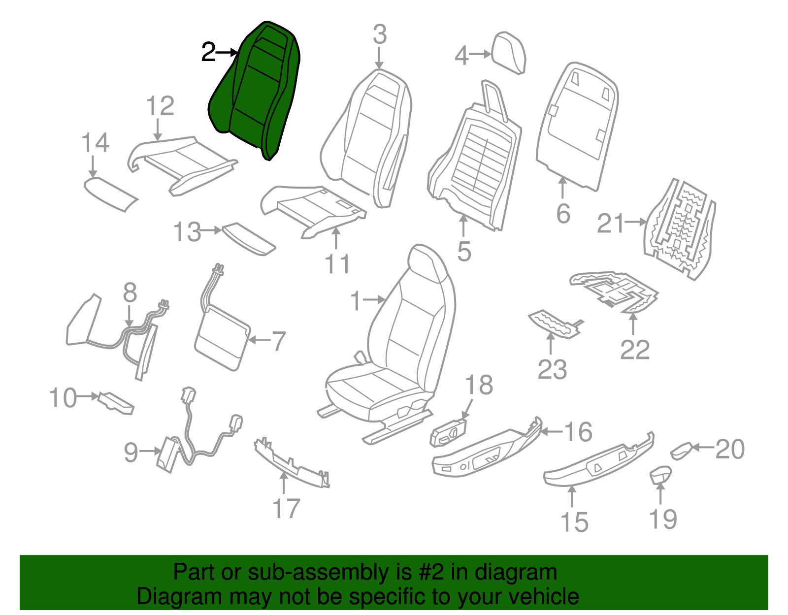 Seat Back Cover - BMW (52-10-7-213-962)