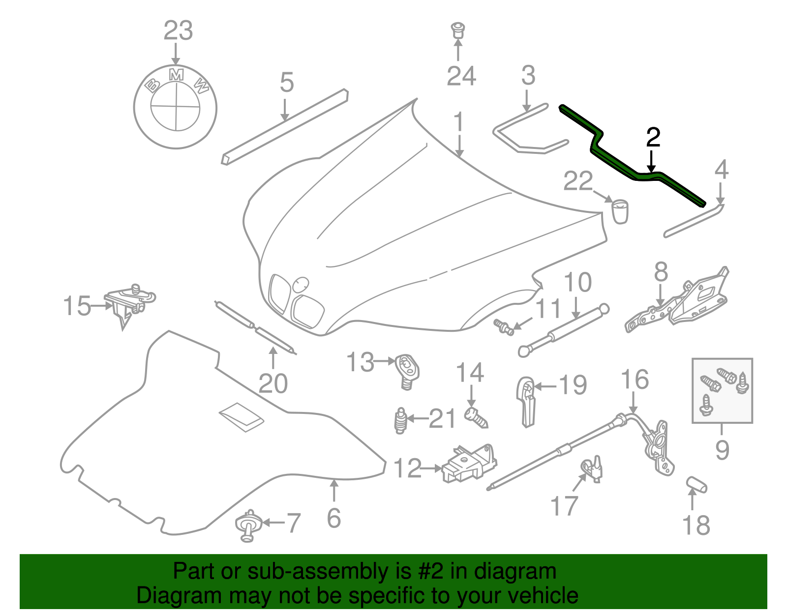 Rear Seal - BMW (51718398533)
