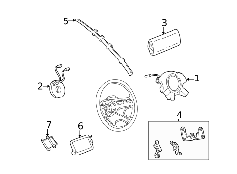 Air Bag Components for 2007 Jeep Liberty #0