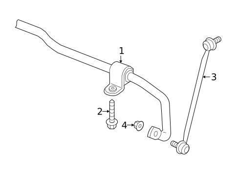 Stabilizer Bar & Components for 2025 Audi Q3 #1