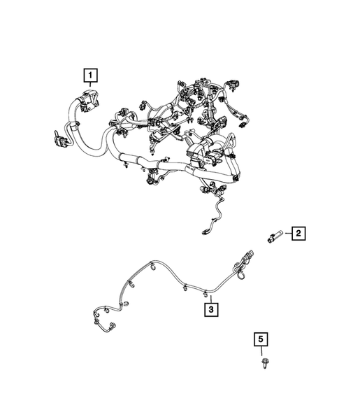 Wiring, Powertrain for 2020 Jeep Wrangler #0