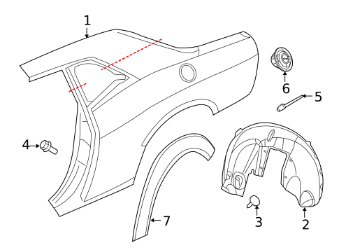Quarter Panel & Components for 2016 Dodge Challenger #0