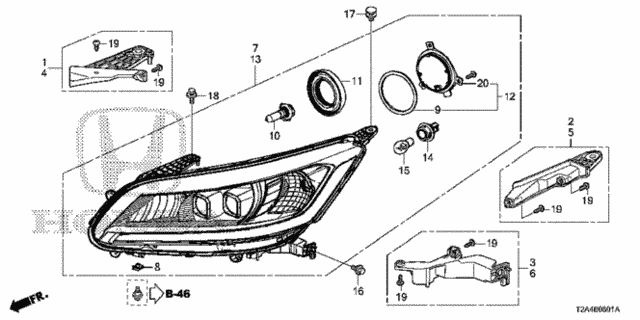 Headlight (LED) (1) for 2015 Honda Accord #0