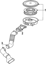 E5ZZ9600F - Engine: Air Cleaner for Ford: LTD, Mustang | Mercury: Capri, Marquis Image