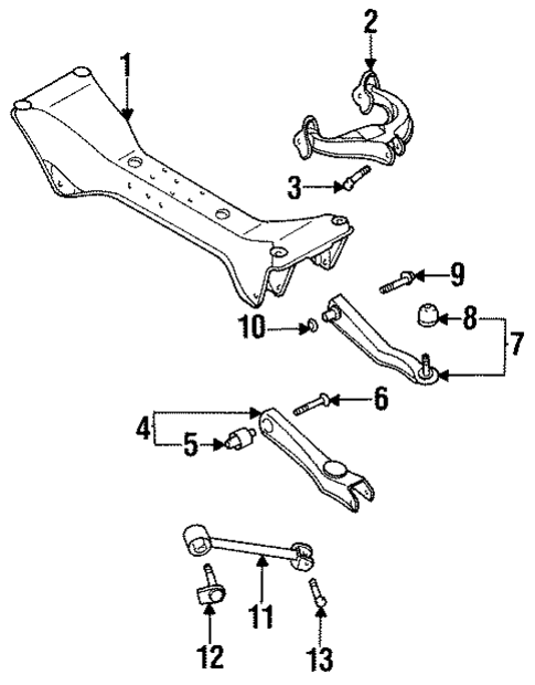 Rear Suspension for 1997 Mitsubishi Galant #1