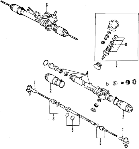 Steering Gear & Linkage for 1986 Toyota Celica #0