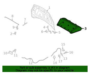 2023-2025 Ford Escape Insulator PJ6Z-16738-B | TascaParts