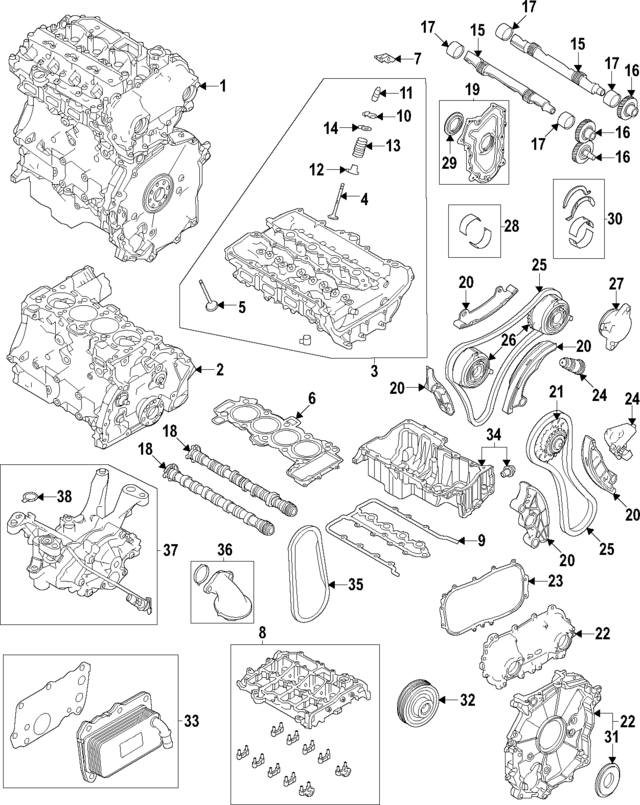 LR126832 - : Engine Variable Valve Timing (VVT) Solenoid for Land-Rover Image