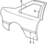 E66Y6627840A - Body: Outer Panel for Mercury: Topaz Image
