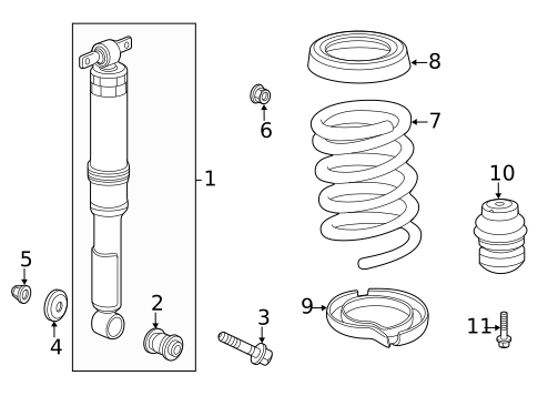 Shocks & Components for 2011 Honda Odyssey #0