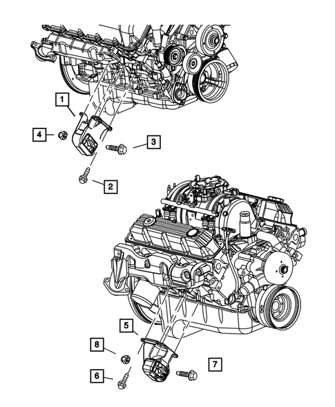 Engine Mounting for 2002 Dodge Ram 1500 #1