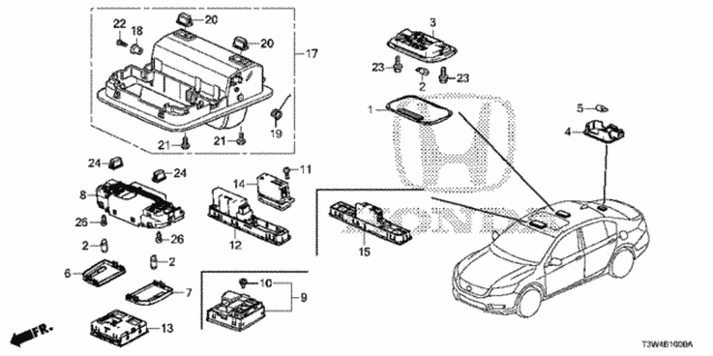 Interior Light for 2014 Honda Accord #0