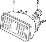 E5ZZ13200A - Electrical: Lamp Assembly for Ford: Mustang | Mercury: Capri Image