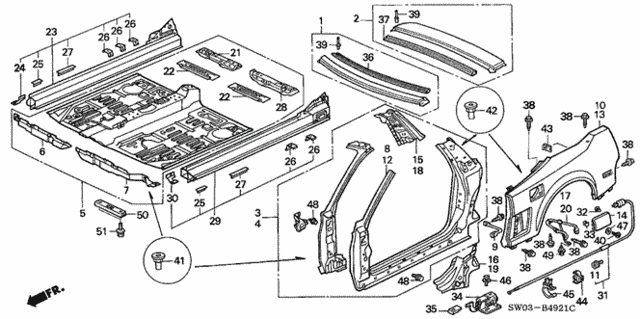 Outer Panel (2) for 2002 Acura NSX #0