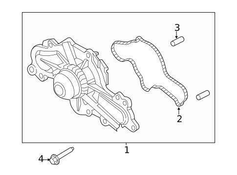 Water Pump & Related Components for 2019 Ford Flex #0