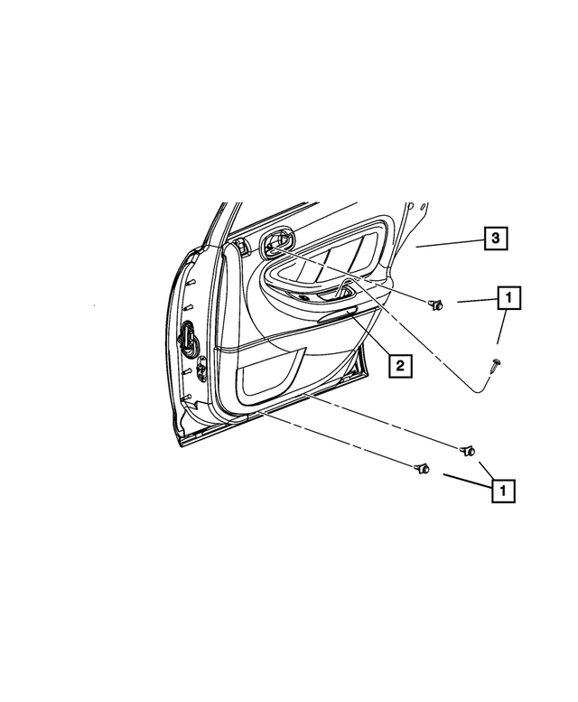 US281L5AA - : Rear Door Trim Panel, Right for Mopar Image