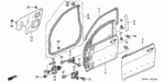 90341SDA000 - Body/Air Conditioning: NUT, FLANGE (6MM) for Honda Image