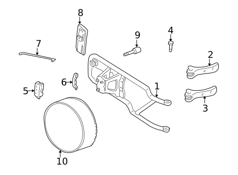 Carrier & Components for 2000 Oldsmobile Bravada #1