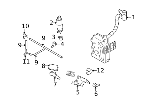 Washer Components for 2006 Volkswagen GTI #0