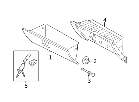 Glove Box for 2014 Kia Sorento #0
