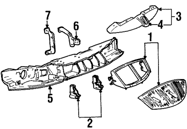 F8OZ8T234AB - Electrical: Mount Panel Support Bracket for Ford Image