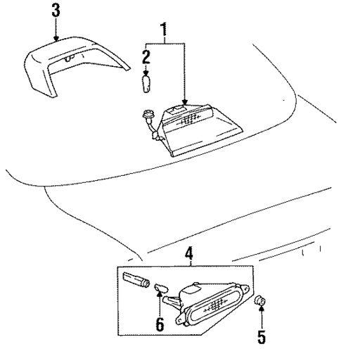 High Mount Lamps for 1998 Toyota Celica #0